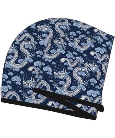 Hair Towel Wrap - Quick Drying Hair Turban with Button | Soft Towel for Effortless Hair Care (Dragons - Buy Online on GoSupps.com