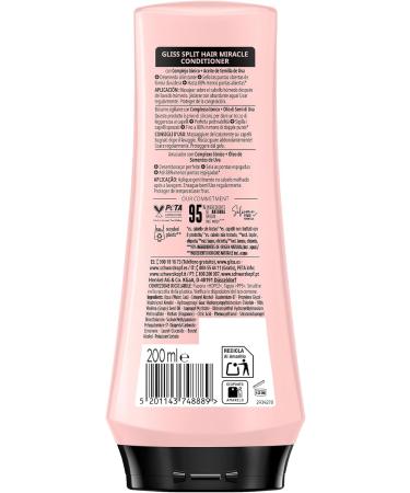  Gliss Schwarzkopf Gliss Adieu Doubles Conseils Sealing Balm 200 ml Restructuring Balm with Ionic Complex and Grape Seed Oil Products for Damaged Hair and Split Ends - Buy Online on GoSupps.com