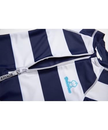 Bonverano Baby Boys Swimsuit | UPF 50+ Sun Protection | Navy Stripe | 18-24 Months - Buy Online on GoSupps.com