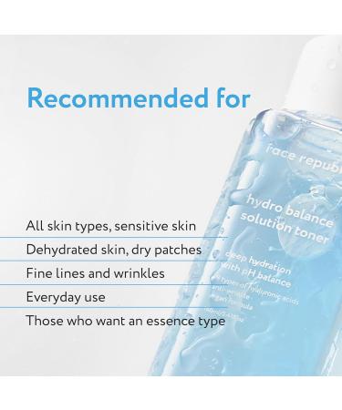 Face Republic Hydro Balance Solution Toner 160mL | Vegan & Cruelty-Free Korean Skincare | Hydrating Balancing Dermatologically Tested No Artificial Fragrance or Coloring - Buy Online on GoSupps.com