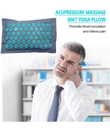 Dunlap Coconut Fiber Acupressure Mat & Pillow Set - Blue Massage Cushion for Back & Foot Relaxation Stress Relief & Acupuncture - 3 Sets - Buy Online on GoSupps.com