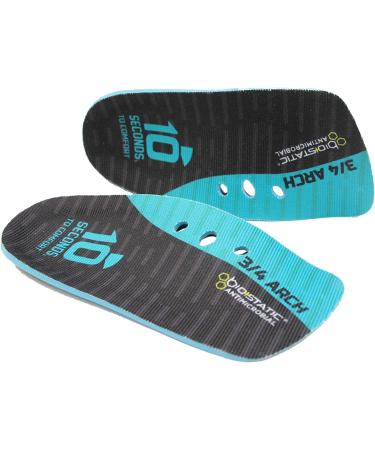 10 Seconds 3715 Arch Stability 3/4 Insoles - Aqua - Size W 9.5/M 8 (1 Pair) - Buy Online on GoSupps.com
