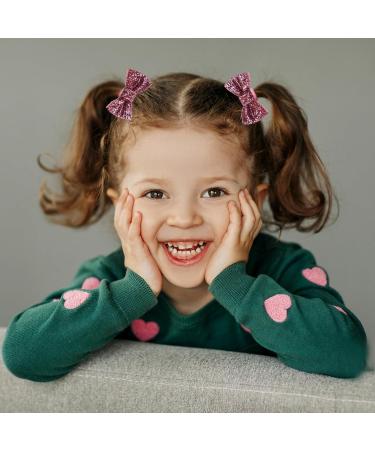 MUFEKUM Girls Bow Hair Accessories Kids Bows Hair Ties Hair Clips Hair Bands Ponytail Bow Hair Bow Bobbles for Girls Girls Hair Accessories for Daily Party Birthday Gift (Pink) - Buy Online on GoSupps.com