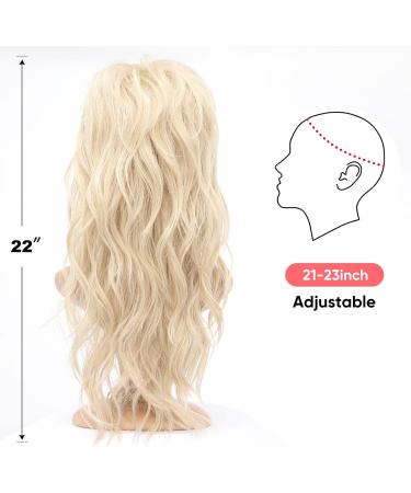 Blonde Mullet Wig for Women - 22 inch Long Synthetic Pixie Cut with Bangs and Fringe for Party and Cosplay - Buy Online on GoSupps.com