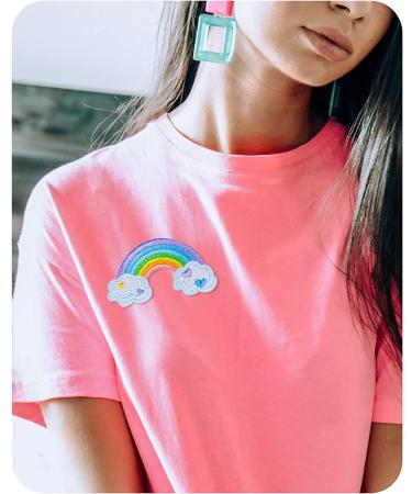 Girl Fashion Pink Embroidered Iron On Patch for Clothing, Backpacks, Hats - DIY Sewing Applique Accessory - Buy Online on GoSupps.com