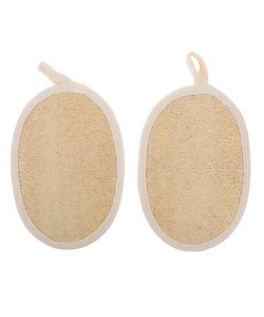 FOMIYES Makeup Loofah Bath Ball loofah Scrub Shower Scrubber for Body Makeup Remover Pads luffa exfoliating Body Scrubber Loofah Bath Pad Back wash Bath Brush Cotton Man Loofah 16x11x0.6cm
