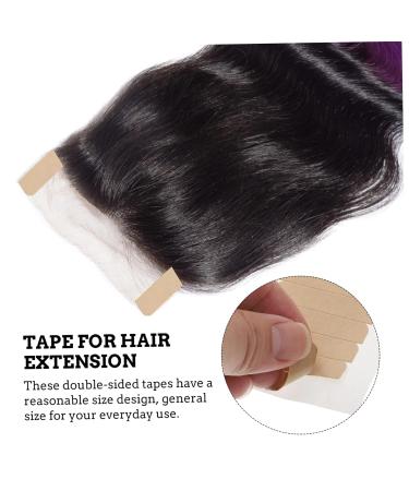 Beatifufu 5 Sheets Double-sided Tape Adhesive Hold Wig Tape Wig Tape Strips Two Sided Tape 2 Side Adhesive Hair Tapes Hair Extension Tape Double Sides Tape Double Sided Sticky Tape Mini Tape 2X0.5X0.1CM Khaki - Buy Online on GoSupps.com