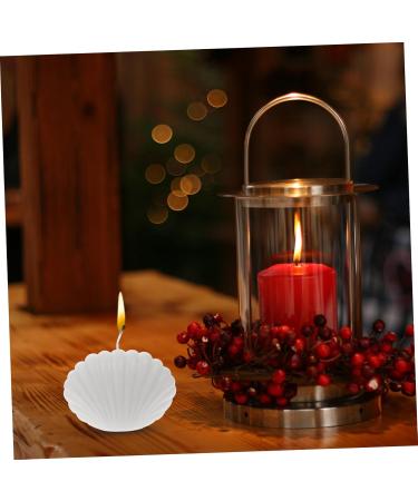 Buy Hand Poured Shell Candle | Long Burning Scented Bubble Candle for Home Decor - 1pc White Pearl Fragrance - Buy Online on GoSupps.com