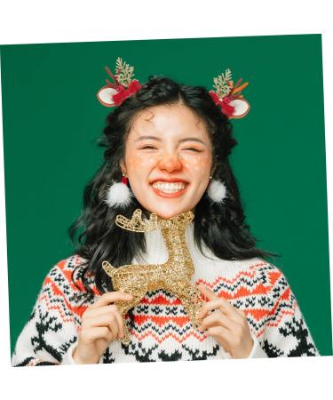 4 Pairs Deer Antler Hair Clips Christmas Barrettes Antler Hat Clip Reindeer Hair Clips Christmas Hair Barrettes Christmas Wedding Hair Accessories Glitter Hair Clip Xmas Metal BESTYASH - Buy Online on GoSupps.com