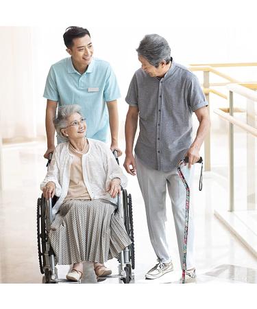 LIXIANG Folding Walking Cane with Soft Offset Handle - Lightweight & Adjustable for Arthritis, Elderly & Disabled - Black Red - Buy Online on GoSupps.com