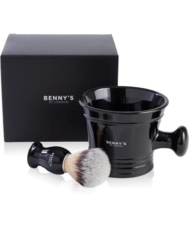 BENNY'S Shaving Brush & Bowl Gift Set - Luxury Quality Men's Grooming Kit for Travel - Ideal Men's Gift Idea - Buy Online on GoSupps.com