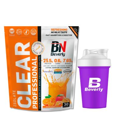 Beverly ClearShake Isolate 908g | 85% Whey Protein Isolate | Free Blender (ORANGE MANGO)