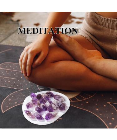 Apengshi 1/2 lb Natural Amethyst Crystal Points - Raw Gemstones for Meditation Reiki and DIY | Bulk Chakra Stones from Brazil - Buy Online on GoSupps.com