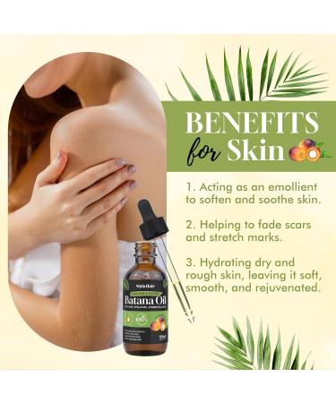 100% Natural Batana Oil for Hair Growth | Nourishes & Prevents Hair Loss | Pure Organic Hair Conditioner - 2.02 Fl Oz - Buy Online on GoSupps.com