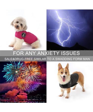 Mint Dog Coat for Anxiety Relief - Lightweight Wrap Around for Small Dogs - Rose Red - Buy Online on GoSupps.com