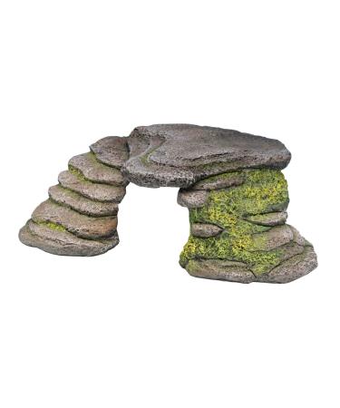 Penn-Plax Reptology Shale Step Ledge for Aquariums & Terrariums Adds Hiding Spots Swim Throughs Basking Ledges for Fish Reptiles Amphibians and Small Animals