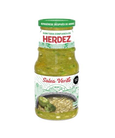 Green sauce from Mexico glass 445g - Salsa Verde HERDEZ 443g - Buy Online on GoSupps.com