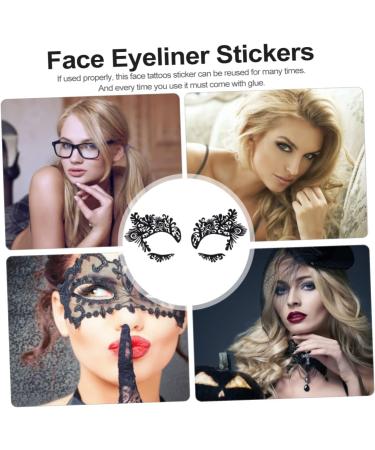  VINTORKY Eyeliner Stickers - Plain 5 Pairs of Trendy Stickers for Cosplay Parties Random Style - Buy Online on GoSupps.com