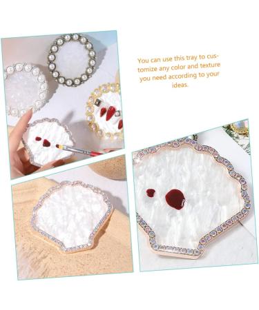  Mikinona Mikinona Presentation Tray for Resin Elegant Nail Art Stand Mixing Palette for Polish and Makeup for Displaying and Storing Jewelry - Buy Online on GoSupps.com