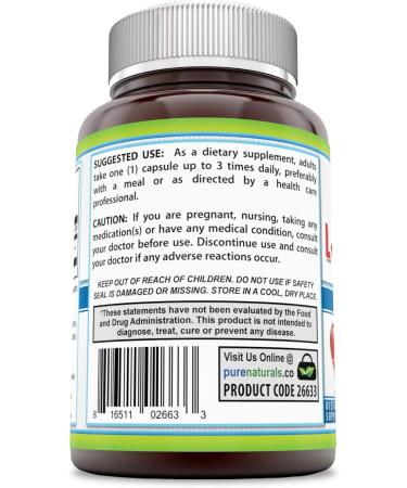 Pure Naturals L-Arginine 500 Mg Capsules - Supports Cardiovascular & Immune Health Promotes Circulation (120 Count - Buy Online on GoSupps.com