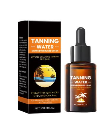 Self-Tanning Essence Fake Tan Bronzing Drops For Face & Body Natural Bronzer Body Tanner Moisturizing Brown Boosting Sunburn Sunbath Fake Tan Accelerator Easy To Apply Fake Tan 30ml