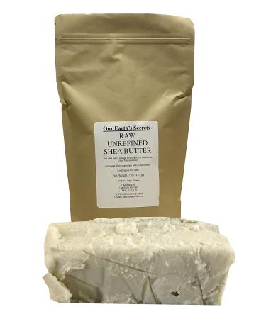 Our Earth's Secrets Ivory Raw Unrefined Shea Butter Top Grade, 1 Pound
