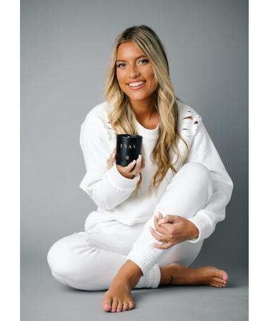 Esas Olive Wax Candle 8 oz - Gardenia and Lily | Eco-Friendly Aromatherapy Candle for Home Fragrance - Buy Online on GoSupps.com