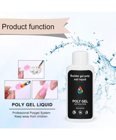 45ml Nail Extension Gel - Quick Polygel Slip Solution for DIY Nail Art | Liquid Gel Builder - Buy Online on GoSupps.com