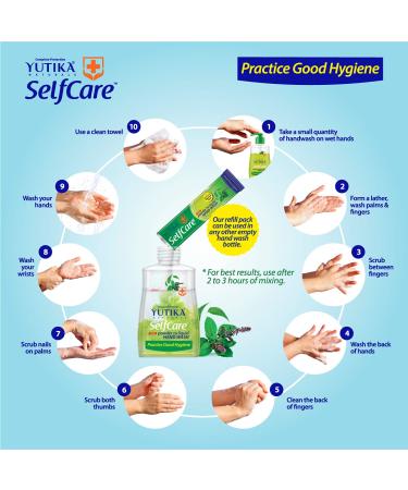 Yutika Selfcare Powder to Liquid Hand Wash Tulsi & Neem | Eco-Friendly Pack of 2 (0.18 oz) - International Shipping Available - Buy Online on GoSupps.com