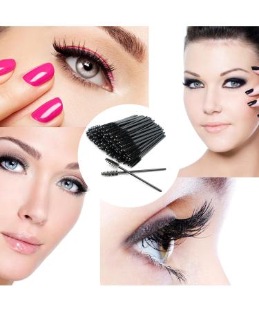 100 Disposable Eyelash Brushes - Aiyong Eyelash Applicator for Mascara & Extensions Black Eyebrow Brushes for Makeup Tools - Buy Online on GoSupps.com