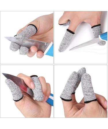 FOMIYES 4 Pairs Cut Resistant Gloves & Finger Cots - Ultimate Protection for Carving & Cooking | Durable Finger Guards & Thumb Protectors - Buy Online on GoSupps.com