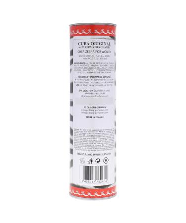 Cuba Jungle Zebra By Champs For Women. Eau De Parfum Spray 3.3 Oz. - Buy Online on GoSupps.com