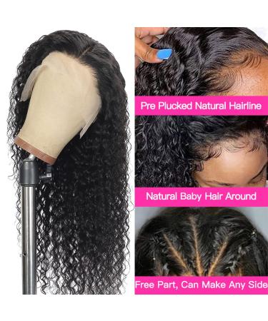 VRBest 24 Inch Deep Wave HD Transparent Lace Front Wig 180% Density | Pre Plucked Wet & Wavy Human Hair Wigs for Black Women - Buy Online on GoSupps.com
