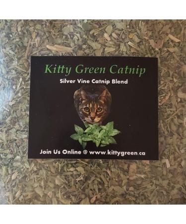 Catnip with Silvervine by Kitty Green Grown in North America - 1 Full OZ in a Resealable Zipper Bag. | Cat Nip | Cat Supplies | - Buy Online on GoSupps.com