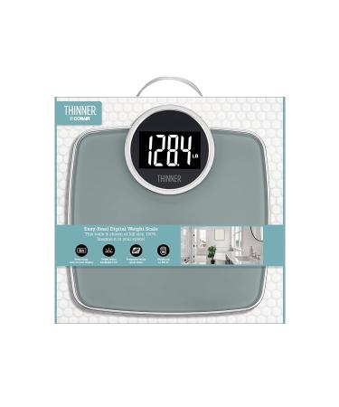 Conair Thinner Extra-Large Digital Bathroom Scale - 400 lb Capacity - Silver - Buy Online on GoSupps.com