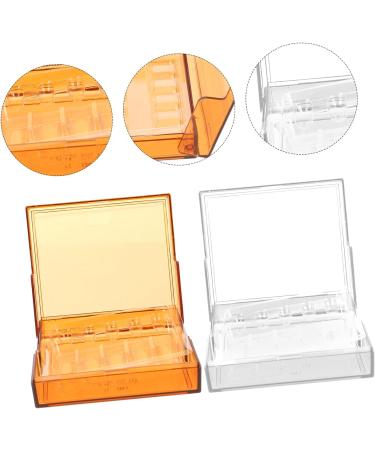 Clinic Syringe Case Holder 2pcs Box Syringe Plastic Storage Box Plastic Stand Injection Carrying Case Storage Box Injection Box Injector Storage Box Injectors Storage Box Supplies Assorted Color 7.2X7.2X1.5cm - Buy Online on GoSupps.com