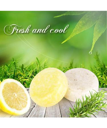 PHOGARY 2PCS Hair Shampoo Bar Hair Soap Natural Plant Essence Scented Shampoo for Dry and Damaged Hair - 3.88 oz (Rosemary + Lemon) - Buy Online on GoSupps.com