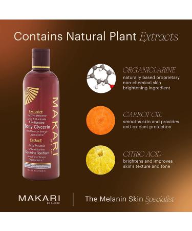 Makari Exclusive Active Intense Tone Boosting Body Glycerin 16.8oz | Skin-Brightening & Moisturizing Formula | Promotes Even Skin Tone | For All Skin Types - Buy Online on GoSupps.com