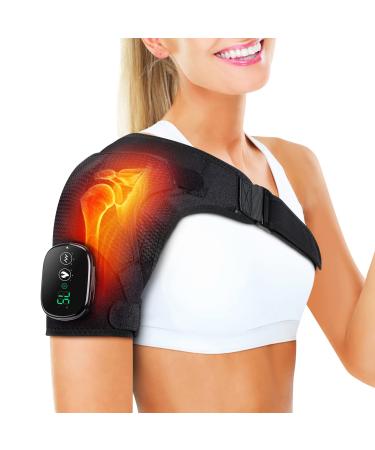 Heated Shoulder Brace for Women Men  Shoulder Massager Shoulder Heating Pad for Neck and Shoulder Deep Issue