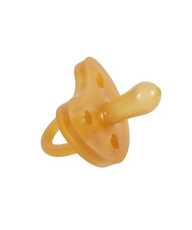 Sweetie Rubber Pacifier | Heart Shape | Natural Rubber | Symmetrical Nipple | Size 6-12 Medium | 1 Count - Buy Online on GoSupps.com