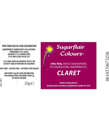 Claret Spectral Paste by Sugarflair 25g - Buy Online on GoSupps.com