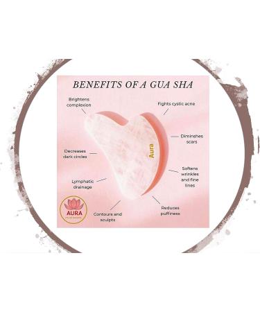 Premium Certified Rose Quartz Pink Roller & Gua Sha Set for Skin Care & Muscle Relaxation - Buy Online on GoSupps.com