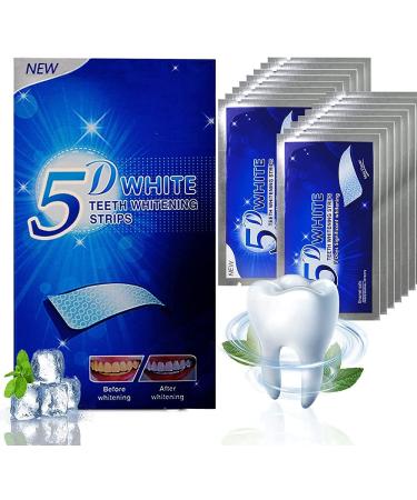 Tooth white stripes-56 PCs 5D White Strips tooth white kit-28 packs tooth whites for tooth whitening-Remove stubborn stains mint-flavor-effective home use tooth white kit