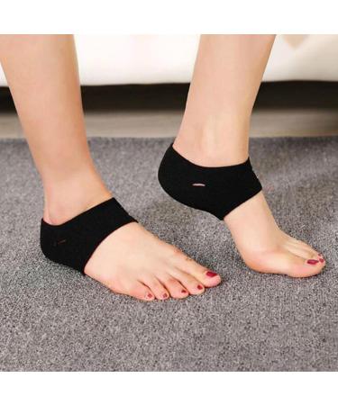 Moisturizing Heel Socks - Fuzzy Toeless Gel Spa Socks for Dry Cracked Feet | Heal & Treat - Buy Online on GoSupps.com