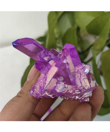 1pc Natural Quartz Crystal Cluster Ornaments Gemstone Cluster Home Fish Tank Garden Potted Plants Decoration Crystal Cluster 1pc As Shown 40-60g