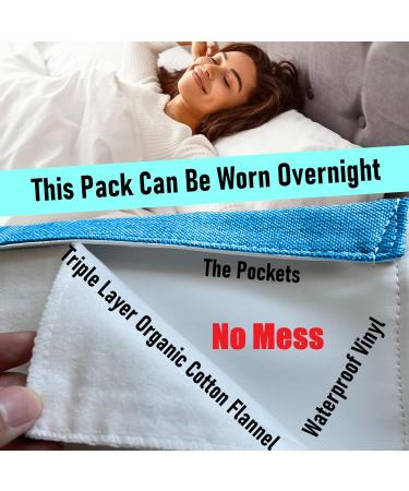 Castor Oil Pack Wrap - Reusable Organic Cotton Flannel for Liver Detox & Inflammation Relief | Revolutionary Upgrade - Buy Online on GoSupps.com