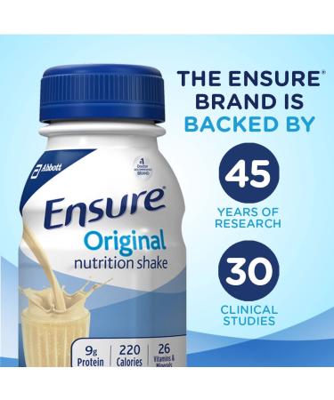 Ensure Original Nutrition Shake Vanilla 8 fl oz - Pack of 16 | Standard Packaging - Buy Online on GoSupps.com