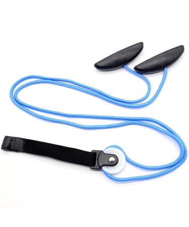 Economy Overhead Overdoor Shoulder Therapy Exercise Pulley System - Plastic Handles - Blue