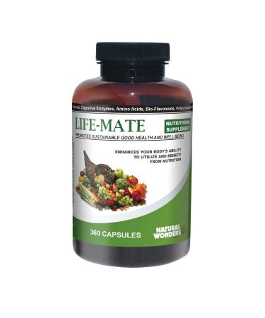 Natural Wonders Life Mate Multivitamin Supplement | Prenatal Multi-Vitamins for Women with Nutritional and Immune Support | Energy Supplements for Men & Women (360 Capsules) 1 Count (Pack of 360)